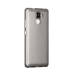 Silikon Schutzhülle Ultra Dünn Tasche Durchsichtig Transparent für Huawei Honor 7 Grau