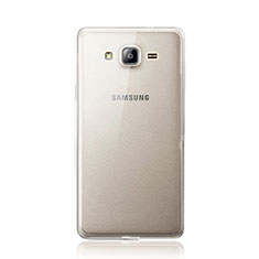 Silikon Schutzhülle Ultra Dünn Tasche Durchsichtig Transparent für Samsung Galaxy On5 G550FY Grau