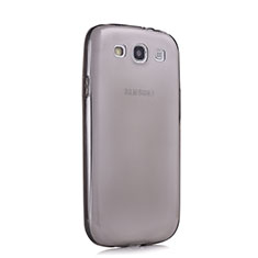 Silikon Schutzhülle Ultra Dünn Tasche Durchsichtig Transparent für Samsung Galaxy S3 4G i9305 Grau