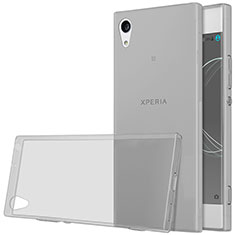 Silikon Schutzhülle Ultra Dünn Tasche Durchsichtig Transparent für Sony Xperia XA1 Ultra Grau