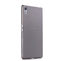 Silikon Schutzhülle Ultra Dünn Tasche Durchsichtig Transparent für Sony Xperia Z5 Grau