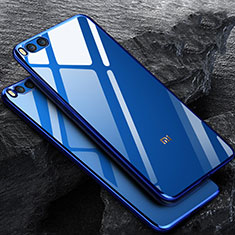 Silikon Schutzhülle Ultra Dünn Tasche Durchsichtig Transparent für Xiaomi Mi Note 3 Blau