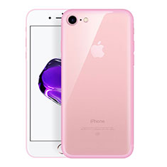 Silikon Schutzhülle Ultra Dünn Tasche Durchsichtig Transparent H01 für Apple iPhone SE3 (2022) Rosa