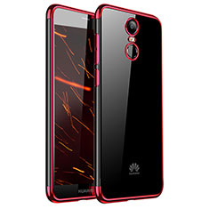 Silikon Schutzhülle Ultra Dünn Tasche Durchsichtig Transparent H01 für Huawei Enjoy 6 Rot