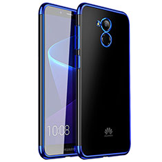 Silikon Schutzhülle Ultra Dünn Tasche Durchsichtig Transparent H01 für Huawei Enjoy 6S Blau