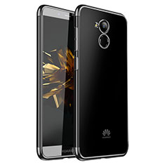 Silikon Schutzhülle Ultra Dünn Tasche Durchsichtig Transparent H01 für Huawei Enjoy 6S Schwarz