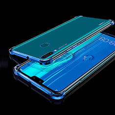 Silikon Schutzhülle Ultra Dünn Tasche Durchsichtig Transparent H01 für Huawei Enjoy 9 Plus Blau