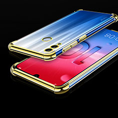 Silikon Schutzhülle Ultra Dünn Tasche Durchsichtig Transparent H01 für Huawei Honor 10 Lite Gold