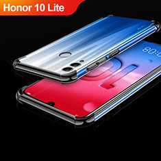 Silikon Schutzhülle Ultra Dünn Tasche Durchsichtig Transparent H01 für Huawei Honor 10 Lite Schwarz