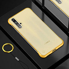 Silikon Schutzhülle Ultra Dünn Tasche Durchsichtig Transparent H01 für Huawei Honor 20 Gold