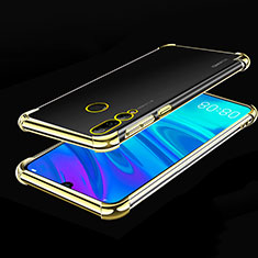 Silikon Schutzhülle Ultra Dünn Tasche Durchsichtig Transparent H01 für Huawei Honor 20 Lite Gold