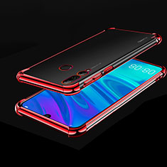 Silikon Schutzhülle Ultra Dünn Tasche Durchsichtig Transparent H01 für Huawei Honor 20 Lite Rot