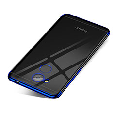 Silikon Schutzhülle Ultra Dünn Tasche Durchsichtig Transparent H01 für Huawei Honor 6C Pro Blau