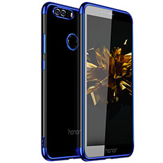 Silikon Schutzhülle Ultra Dünn Tasche Durchsichtig Transparent H01 für Huawei Honor 8 Blau