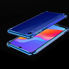 Silikon Schutzhülle Ultra Dünn Tasche Durchsichtig Transparent H01 für Huawei Honor 8A Blau