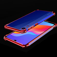 Silikon Schutzhülle Ultra Dünn Tasche Durchsichtig Transparent H01 für Huawei Honor 8A Rot