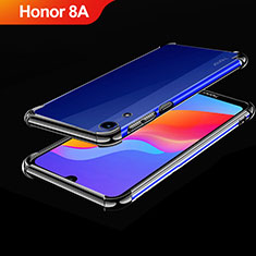 Silikon Schutzhülle Ultra Dünn Tasche Durchsichtig Transparent H01 für Huawei Honor 8A Schwarz