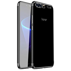 Silikon Schutzhülle Ultra Dünn Tasche Durchsichtig Transparent H01 für Huawei Honor 9 Premium Schwarz