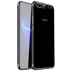 Silikon Schutzhülle Ultra Dünn Tasche Durchsichtig Transparent H01 für Huawei Honor 9 Schwarz
