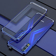 Silikon Schutzhülle Ultra Dünn Tasche Durchsichtig Transparent H01 für Huawei Honor 9X Blau