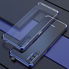 Silikon Schutzhülle Ultra Dünn Tasche Durchsichtig Transparent H01 für Huawei Honor 9X Pro Blau
