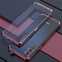 Silikon Schutzhülle Ultra Dünn Tasche Durchsichtig Transparent H01 für Huawei Honor 9X Pro Rot