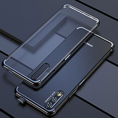 Silikon Schutzhülle Ultra Dünn Tasche Durchsichtig Transparent H01 für Huawei Honor 9X Schwarz