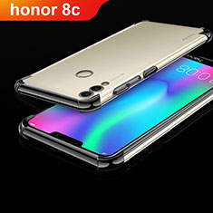 Silikon Schutzhülle Ultra Dünn Tasche Durchsichtig Transparent H01 für Huawei Honor Play 8C Schwarz