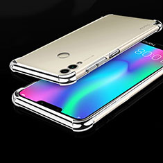 Silikon Schutzhülle Ultra Dünn Tasche Durchsichtig Transparent H01 für Huawei Honor Play 8C Silber