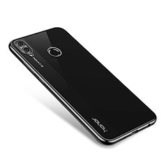 Silikon Schutzhülle Ultra Dünn Tasche Durchsichtig Transparent H01 für Huawei Honor V10 Lite Schwarz
