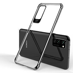 Silikon Schutzhülle Ultra Dünn Tasche Durchsichtig Transparent H01 für Huawei Honor V30 Pro 5G Schwarz