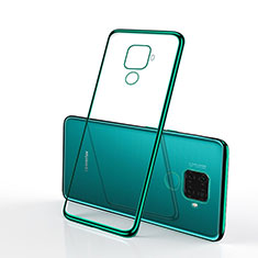 Silikon Schutzhülle Ultra Dünn Tasche Durchsichtig Transparent H01 für Huawei Mate 30 Lite Grün