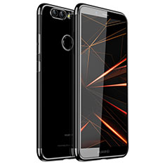 Silikon Schutzhülle Ultra Dünn Tasche Durchsichtig Transparent H01 für Huawei Nova 2 Plus Schwarz