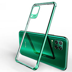Silikon Schutzhülle Ultra Dünn Tasche Durchsichtig Transparent H01 für Huawei Nova 7i Grün