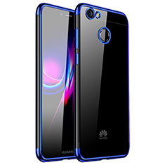 Silikon Schutzhülle Ultra Dünn Tasche Durchsichtig Transparent H01 für Huawei Nova Blau