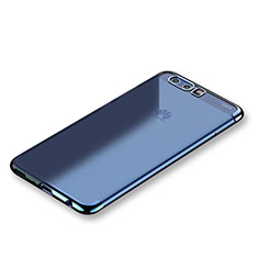 Silikon Schutzhülle Ultra Dünn Tasche Durchsichtig Transparent H01 für Huawei P10 Blau