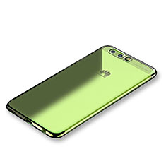 Silikon Schutzhülle Ultra Dünn Tasche Durchsichtig Transparent H01 für Huawei P10 Grün