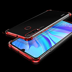 Silikon Schutzhülle Ultra Dünn Tasche Durchsichtig Transparent H01 für Huawei P30 Lite Rot