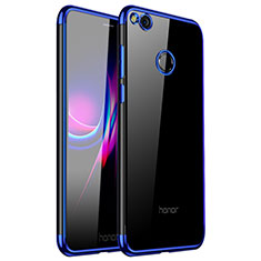 Silikon Schutzhülle Ultra Dünn Tasche Durchsichtig Transparent H01 für Huawei P8 Lite (2017) Blau
