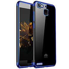 Silikon Schutzhülle Ultra Dünn Tasche Durchsichtig Transparent H01 für Huawei P8 Lite Smart Blau