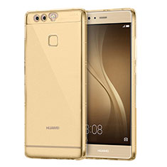 Silikon Schutzhülle Ultra Dünn Tasche Durchsichtig Transparent H01 für Huawei P9 Gold