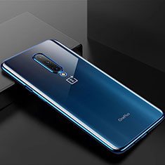Silikon Schutzhülle Ultra Dünn Tasche Durchsichtig Transparent H01 für OnePlus 8 Blau