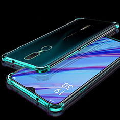 Silikon Schutzhülle Ultra Dünn Tasche Durchsichtig Transparent H01 für Oppo A9 Grün