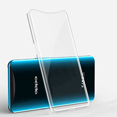 Silikon Schutzhülle Ultra Dünn Tasche Durchsichtig Transparent H01 für Oppo Find X Klar