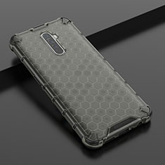 Silikon Schutzhülle Ultra Dünn Tasche Durchsichtig Transparent H01 für Oppo Reno Ace Grau