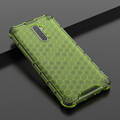 Silikon Schutzhülle Ultra Dünn Tasche Durchsichtig Transparent H01 für Oppo Reno Ace Grün