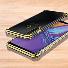Silikon Schutzhülle Ultra Dünn Tasche Durchsichtig Transparent H01 für Samsung Galaxy A9s Gold