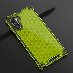 Silikon Schutzhülle Ultra Dünn Tasche Durchsichtig Transparent H01 für Samsung Galaxy Note 10 5G Grün