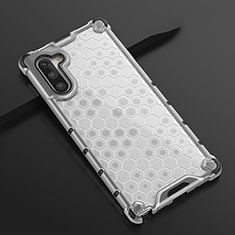 Silikon Schutzhülle Ultra Dünn Tasche Durchsichtig Transparent H01 für Samsung Galaxy Note 10 5G Weiß