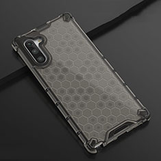 Silikon Schutzhülle Ultra Dünn Tasche Durchsichtig Transparent H01 für Samsung Galaxy Note 10 Schwarz